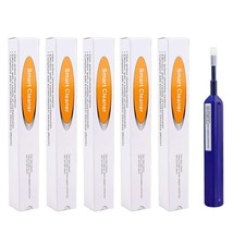 5 Pack Fiber Optic Cleaner Pen for LC MU 1.25mm Connector | 800 Cleans picture