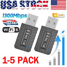 1300Mbps USB3.0 Wireless WiFi Adapter Dongle Dual Band 5G/2.4G Desktop Laptop PC picture
