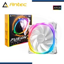 ANTEC FUSION 120mm ARGB PWM WHITE Fans 5-Pack + ARGB Controller - NEW picture