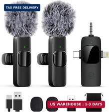 Professional Wireless Lavalier Lapel Microphone for iPhone, iPad, Mini Video Rec picture