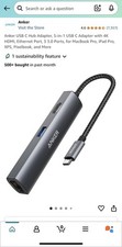 Anker A8338 PowerExpand+ 5-in-1 USB-C Ethernet Hub Adapter picture