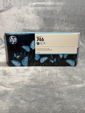 Genuine HP 746 Cyan 300ml Ink Cartridge P2V80A DesignJet Z6 Z9 Expired May 2024 picture