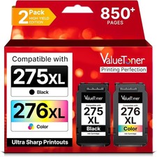 Valuetoner PG-275 CL-276 Ink Cartridges 2-Pack for Canon Pixma TR4720 TS3720 picture