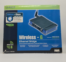 LINKSYS WET54G 2.4GHZ 802.11G WIRELESS G ETHERNET BRIDGE Open Box picture