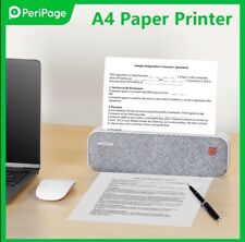 Peripage A4 Mini Portable Thermal Printer Bluetooth Wi-Fi No Toner Or Ink picture