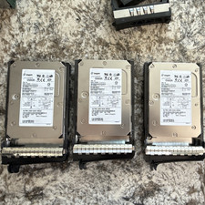 3 Seagate Cheetah 36.7GB 15K Ultra320 SCSI HDD ST336753LC w/ Dell Hot Swap Caddy picture