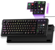 VSDINSIDE K1 Pro Macro Keyboard Programmable RGB Gaming Streaming Hot Swap LCD picture