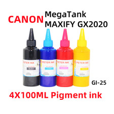 4X100ML Premium Ink refills CANON Megatank MAXIFY GX2020 GI-25 ink picture