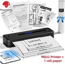Phomemo M832 Portable Printer Wireless Thermal A4 Printer for Travel lot picture