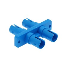 ST SM DX with flange Adapter, Blue Color, Plastic picture
