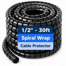 Spiral Wrap Hydraulic Hose Protector, 1/2