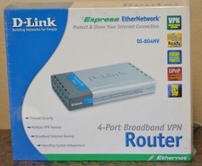 New in Box D-Link 4 Port Broadband VPN Router with Ethernet Cable DI-804HV picture