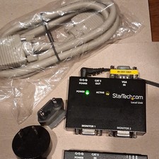 StarTech.com VGA Over Cat5 Extender 1:2 VGA/RJ-45 Black ST121UTP picture