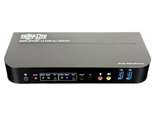 TESTED Tripp Lite 2 Port DisplayPort USB KVM Switch 4K DP 1.4 Docking Station picture