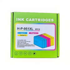 HP 951XL Compatible Ink Cartridges 6-Pack 2 Cyan 2 Magenta 2 Yellow NEW picture
