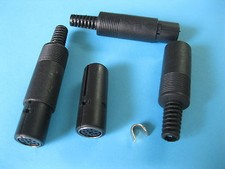 60 pcs Standard Mini DIN Jack 7 Pin Female Connector with Plastic Handle New picture