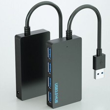 4-Port USB 3.0 Hub Adapter Charger Data Slim Super Speed PC Mac Laptop Desktop picture