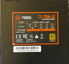 ABS CS-750M-A2 Modular Switching Power Supply for PC [750W / 80+ Gold]    07095 picture