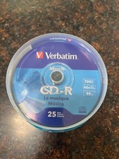Verbatim Music CD-R 80 Min 40x Speed 700 MB 25 Pack Spindle CD picture