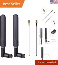 Omni-Directional 8dBi WiFi Antenna Set with Pigtail Cables for Mini PCIe Devices picture
