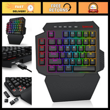 Wired One-Handed RGB Mechanical Gaming Keyboard, 39 Keys, Hot-Swappable, Macro K picture