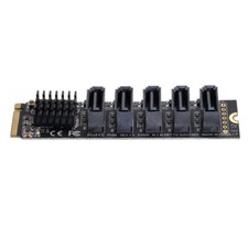 NFHK SATA 3.0 6Gbps 5 Ports to NGFF NVME M-Key PCI Express Adapter PCIE SSD picture