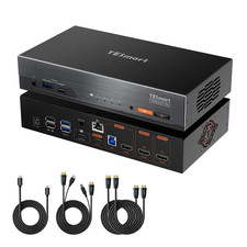 TESmart 6K@60Hz/5k120Hz KVM Switch Thunderbolt 4 +  HDMI for Studio Display picture