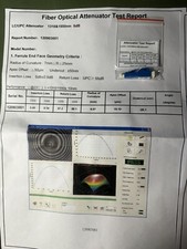 (2X)New LC Fiber Optic LC/UPC-5DB Attenuator with test and geometry measurements picture