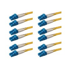 6-Pack 1 Meter LC to LC Fiber Patch Cable, Corning SMF-28 Singlemode 9/125um ... picture