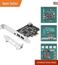 Texas Instruments PCIe Firewire 400 Card - 4 Ports for Windows & Mac Devices picture