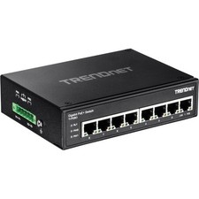 TRENDnet TI-PG80 Hardened Industrial 8-Port Gigabit PoE+ DIN-Rail Switch 200W  picture