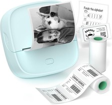 JD-23 Sticker Printer, Mini Portable Thermal Printer Print Pod, Inkless Bluet... picture