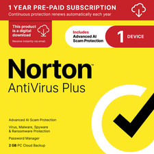 Norton Antivirus Plus 2026 | 1 Device | Direct From Norton | 1-Year Subscription picture