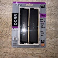 Crucial Pro OC Gaming 32GB -2x16GB DDR5 6400MHz CP2K16G64C38U5B UDIMM Intel XMP picture