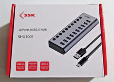 SSK 10 Port Powered USB 3.0 Hub - SHU1001 picture