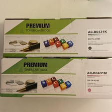 Set of 2 - Premium Toner Cartridge B0431K (Black) & BO431M (Magenta) picture