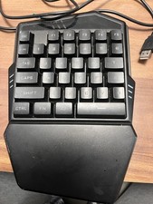 Bugha One Handed Gaming Keyboard Exclusive RGB LED Color Changing Ergonomic picture