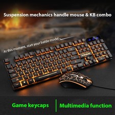 KM320 Keyboard And Mouse Set Waterproof Luminous Game Backlit Keyboard picture