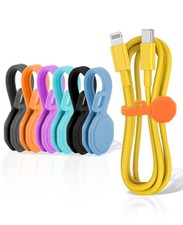 Silicone Magnetic Cable Ties & Clips 8pcs picture