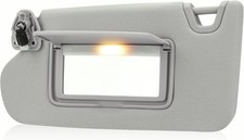 Gray Driver Left Side Sun Visor Replacement Compatible with 2013 2014 2015 2016 picture