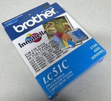 New Genuine Brother LC51 Cyan Ink Cartridge Expired 2011 U19 picture