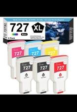 727 Ink Cartridges High Yield 6-Pack 300ml 727 Matte Black Photo Black Cyan  picture