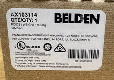 Belden KeyConnect Empty Modular Patch Panel, 24-Port (P/N: AX103114) picture