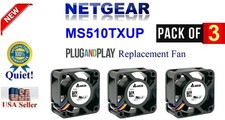 3x Quiet replacement fans for NETGEAR MS510TXUP picture