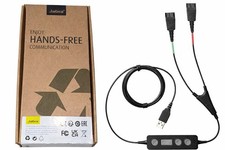 Jabra Link 265 USB QD Y-Training Cable Splitter Headset Adapter Supervisor New picture