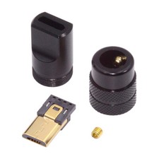 Cablecy Mini USB2.0 5Pin Male Plug Connector Solder Type with Aluminum Alloy picture
