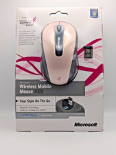Microsoft Wireless Mobile Mouse 4000 Susan G Komen Light Orchid Pink Ribbon NOS picture