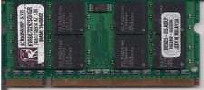 KVR667D2K2S0-4GR GENUINE ORIGINAL KINGSTON LAPTOP MEMORY 2GB 1.8V SERIES (CA65) picture