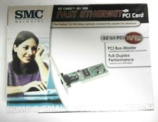 SMC NETWORKS FAST ETHERNET PCI CARD EZ 10/100 Mbps NEW Still in packaging picture