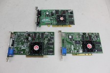Lot of 3 vintage Video cards GPU PC ATI Radeon Rage 6  picture